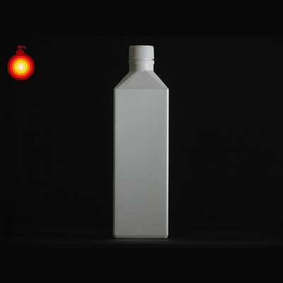 500ml empty bottle white square plastic wholesale square bottle made in taiwan products