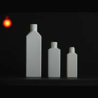 100ml~500ml empty Taiwan bottle white square plastic wholesale square bottle liquid medicine bottles