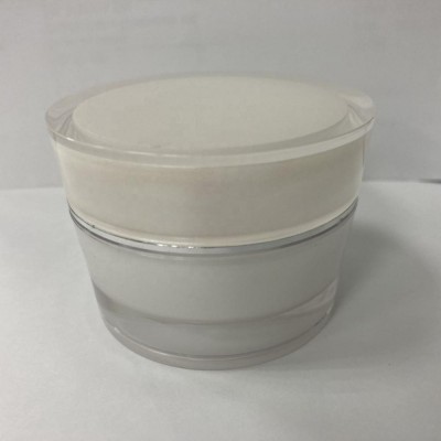 30ml pearl white acrylic cosmetic cream jar